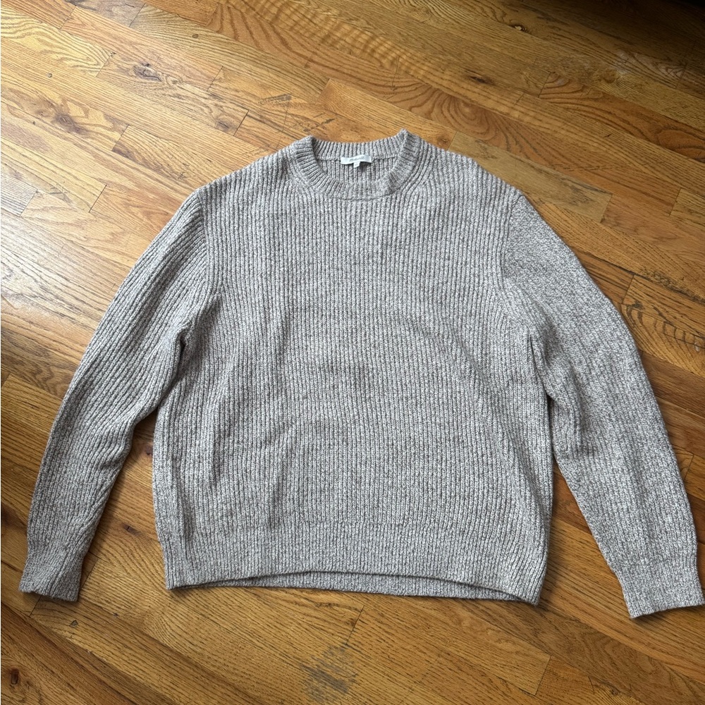 Madewell Gray Crewneck Sweater Classic Knit Design